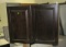 Mahogany finish upper cabinet, wood, 2 door 32