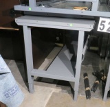 Steel Industrial Work Table with under shelf, 6'L x 30”w, Adjustable Height