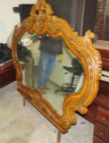 Ornate dresser mirror, Base w 46