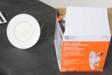 case of 5 recessed new led light fixtures