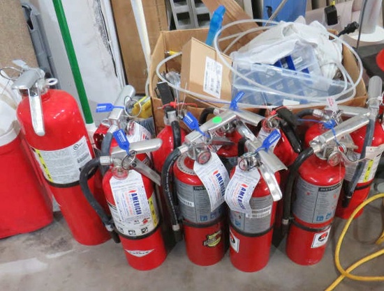 mixed fire extinguishers (out of date)
