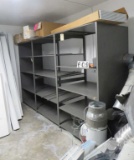 3 sections Steel Industrial Shelves, 76.5”h x 126”L x 32”deep