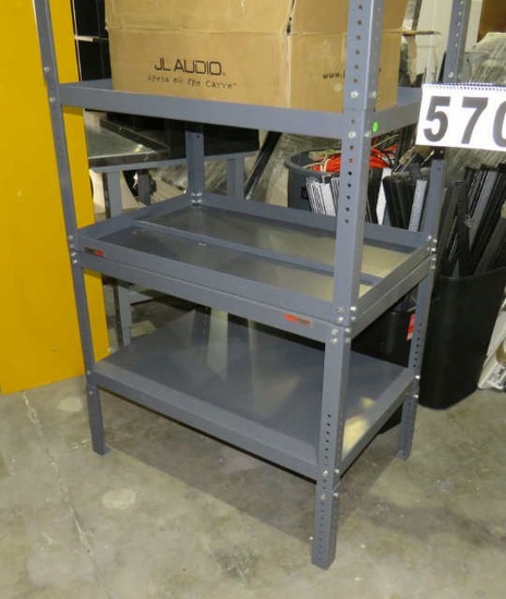 Industrial Steel Work Table, 36” x 24” with adjustable height