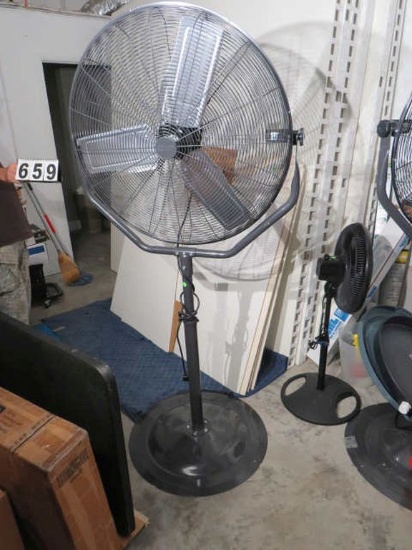 Commercial Electrick 30” dia adjustable height shop  fan