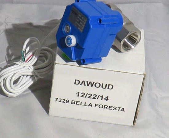 Dawpid electric water valve 1" outlet inlet