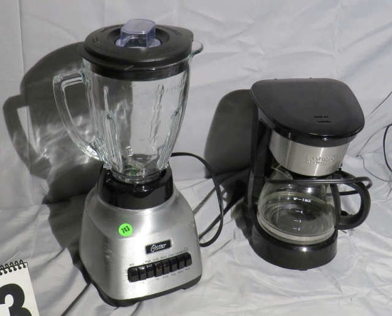 Oster blender and Living coffee maker
