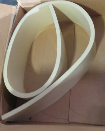 duraflex hard rubber molding rubber 1" thick x 9 1/2"  x 6'