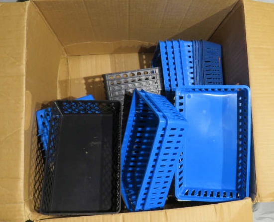case of plastic pharmacy trays