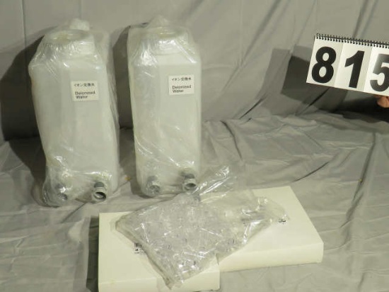 1 gal plastic tank with two outlets for deionize