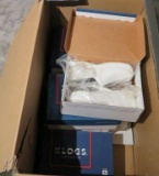 mixed  6 returned Klogs orthopedic shoes with one new pair