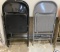 Black & Gray Folding Metal Chairs