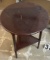 Round Drop Wing Wood Accent Table