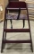 Dark Wood High Chair