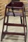 Dark Wood High Chair