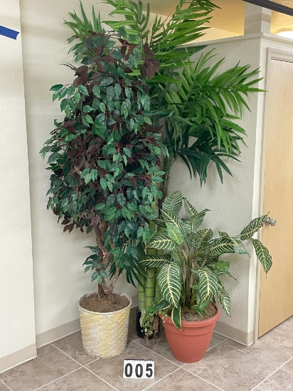 Artificial Large Plant Collection of 3 Pots