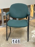 Green & Black Metal Chair