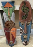 Tribal Mask Wood Art Set, 2-8