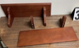 Wooden Wall Shelf Set, 2-16