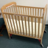 Foundations Wood Baby Bed with Wheels