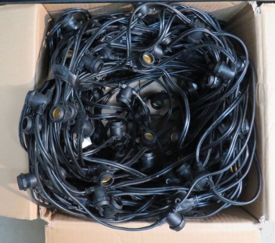 Commercial Patio Lights, 330' String w/no Bulbs