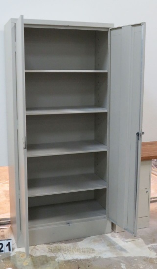 2 Door Metal Storage Cabinet, 36"x77"