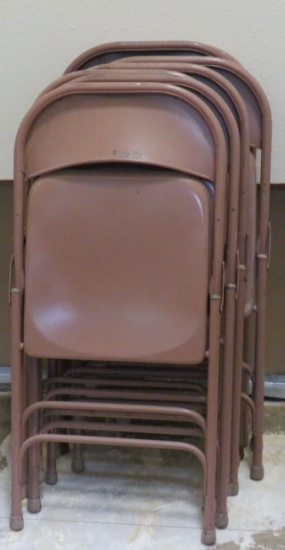 Metal Folding Chairs, Tan