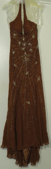 new Riva Designs Brown Prom Dress (Size 6)