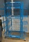 Rolling Blue Display Racks