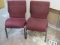 Red Fabric Stack Chairs,
