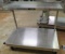 Delfield stainless steel work table and under shelf on casters (50