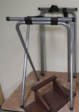 Serving Stands with Oak Wood Wall Mount