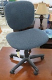 Blue Rolling Desk Chair