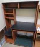 Brown/Black Rolling Desk, 43