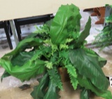 Foliage in Brass Planter