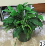 Foliage in Wicker Planter