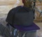 unprinted Baseball snap-back hats (one size fits all…Black and purple)