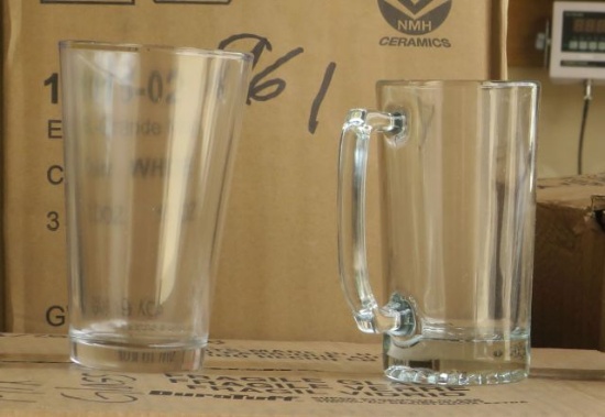 1 case of 12 assorted glasses