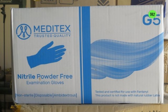 Meditex powder free gloves (10 boxes of 100) SIZE SMALL