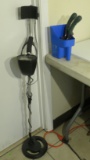 metal detector, ear phones, sifter and 2 small shovels