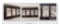 Japanese paintings on silk. Image sizes: 9