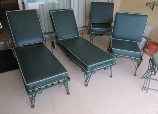 7 piece wrought iron patio set