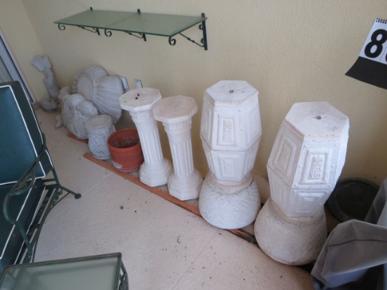ceramic and earthenware patio decorator pieces