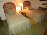twin size beds with rattan headboards 53