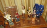 Mexican paper mache figures, and mixed décor pieces