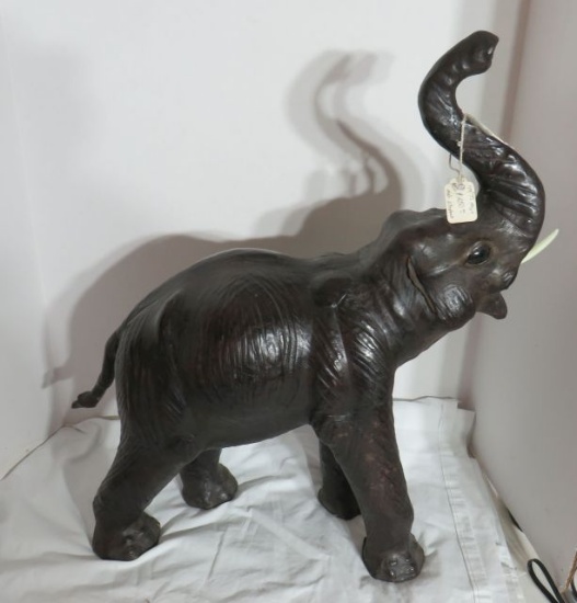 Carved Elephant, 24"t x 8"w x 24"l