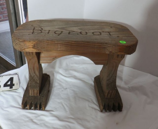 Bigfoot stool, 11"t x 16"w x 10"d