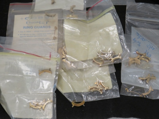 Asst. sizes 14k GF ring guards, 40 pcs