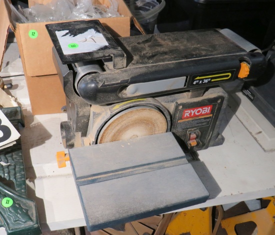 Ryobi 4" x 36" belt sander with 6" disc sander on side