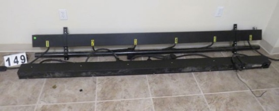 Pair of 8' Stage Light Bar Electric Box Troughs