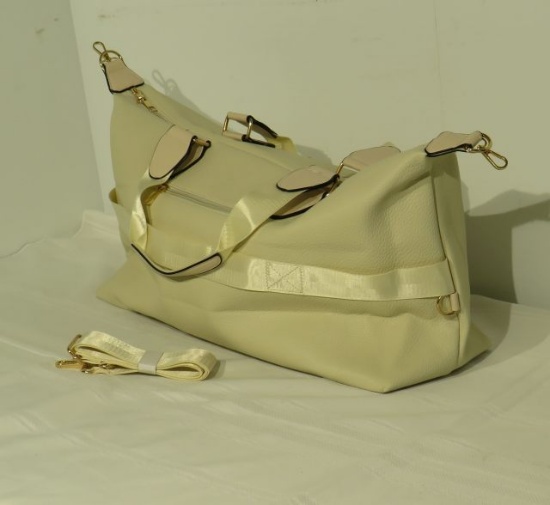 new Ladies beige soft leather shoulder bag (comparable to Mark Jacobs bag)